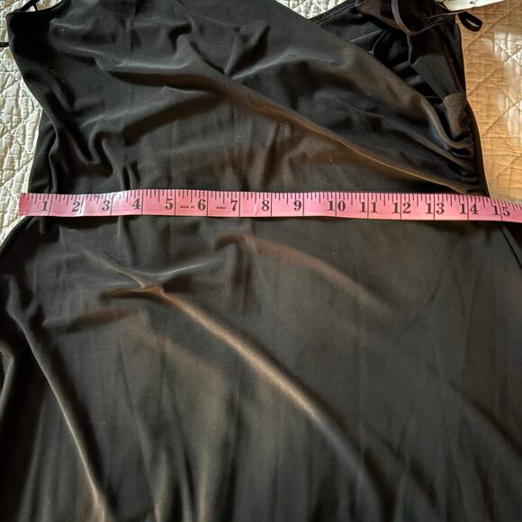 ONYX NITE Floor Length Evening Dress Blk Sz 12 Racy Sexy Party Date Night Dance - Picture 9 of 9